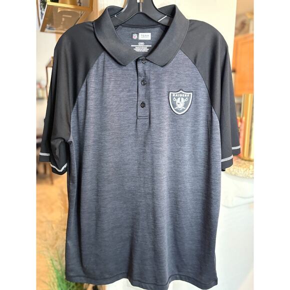 NFL Raiders Nike Dri-Fit Men's Short Sleeve Shirt Size L - Picture 1 of 4